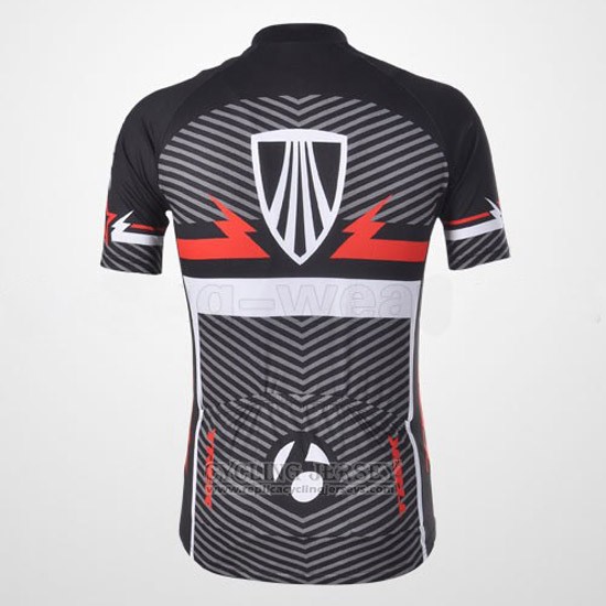 2011 Cycling Jersey Trek Black and White Short Sleeve and Bib Short